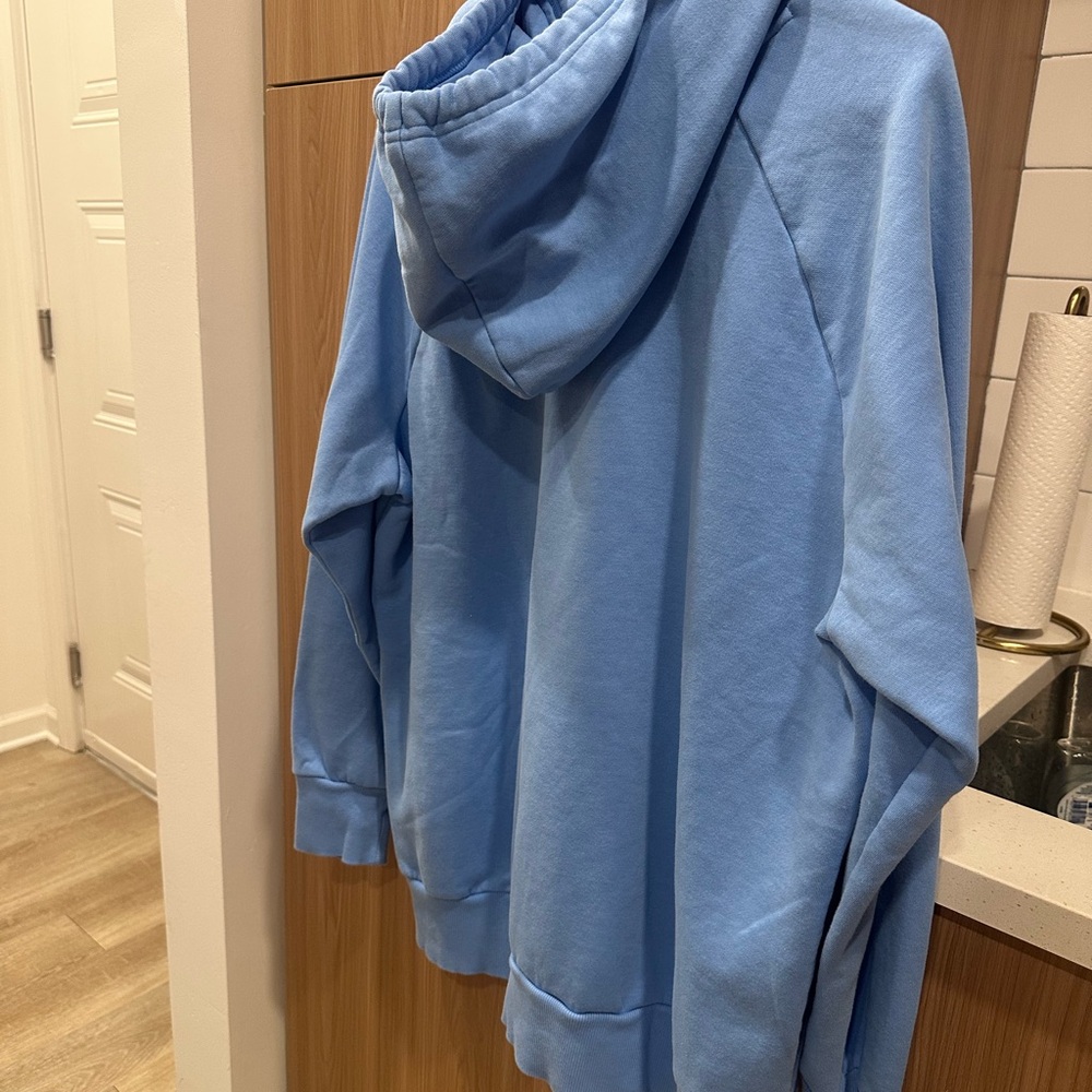 Under Armour Light Blue Hoodie with Gold Logo - Picture 2 of 2